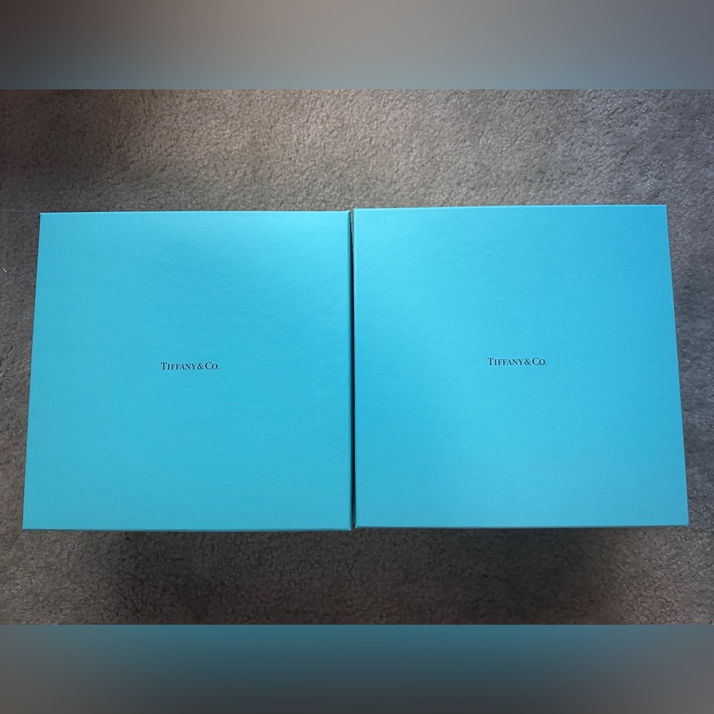 2 Tiffany big gift storage boxes